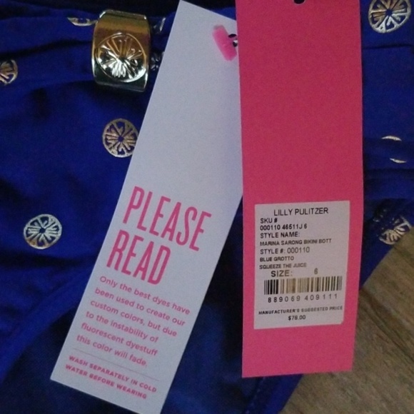 SOLD Lilly Pulitzer Marina Sarong Bikini Bottoms - Picture 5 of 6